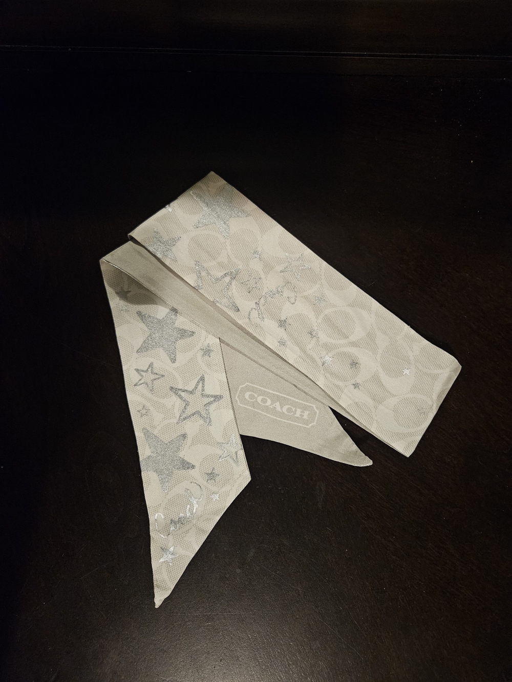Coach Silk Headband Scarf